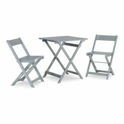 Linon Rockport Square Patio Table & Chair 3-piece Set