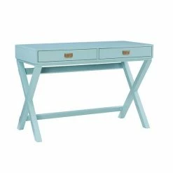 Linon Peggy 2-Drawer Writing Desk Black