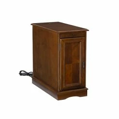 Linon Butler Charging Station End Table Blue -Linon Sales Store unnamed file 1105