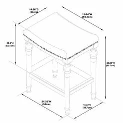 Linon Hayes Counter Stool Brown Gray -Linon Sales Store unnamed file 1140