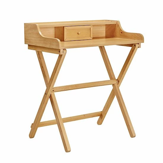 Linon Coy Folding Desk Natural 8 Linon Coy Folding Desk Natural - Image 8