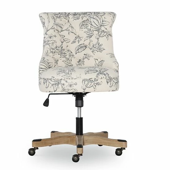 Linon Sinclair Desk Chair Blue 3 Linon Sinclair Desk Chair Blue - Image 3