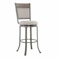 Linon Franklin Swivel Bar Stool Pewter 13 Linon Franklin Swivel Bar Stool Pewter -Linon Sales Store unnamed file 1211