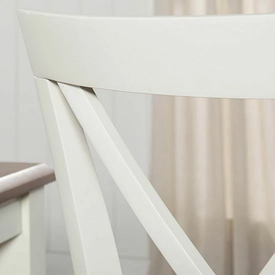 Linon Jane Dining Chair 2-piece Set White Gray 6 Linon Jane Dining Chair 2-piece Set White Gray - Image 6