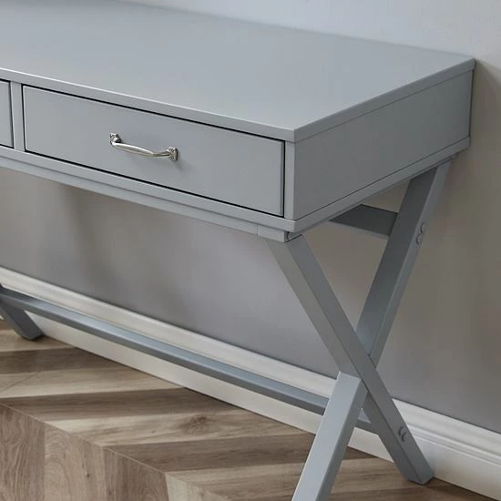 Linon Penney 2-Drawer Desk White 5 Linon Penney 2-Drawer Desk White - Image 5