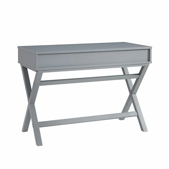Linon Penney 2-Drawer Desk White 6 Linon Penney 2-Drawer Desk White - Image 6