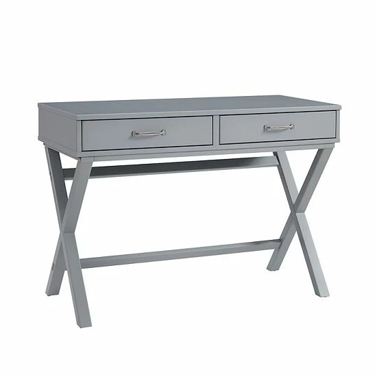 Linon Penney 2-Drawer Desk White 12 Linon Penney 2-Drawer Desk White - Image 12