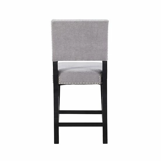 Linon Clayton Counter Stool Gray 7 Linon Clayton Counter Stool Gray - Image 7
