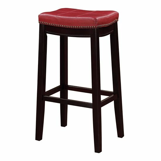 Linon Claridge Bar Stool White 13 Linon Claridge Bar Stool White - Image 13