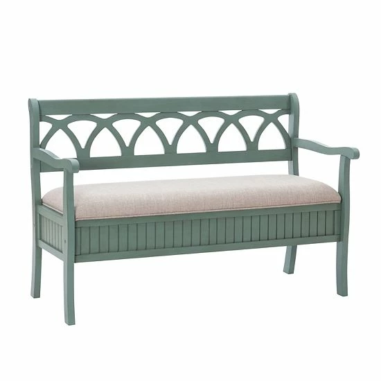 Linon Elliana Storage Bench White 1 Linon Elliana Storage Bench White