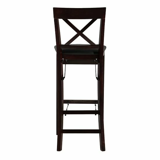 Linon Triena X-Back Folding Bar Stool 6 Linon Triena X-Back Folding Bar Stool - Image 6
