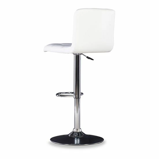 Linon Quilted Adjustable Bar Chair Black 3 Linon Quilted Adjustable Bar Chair Black - Image 3