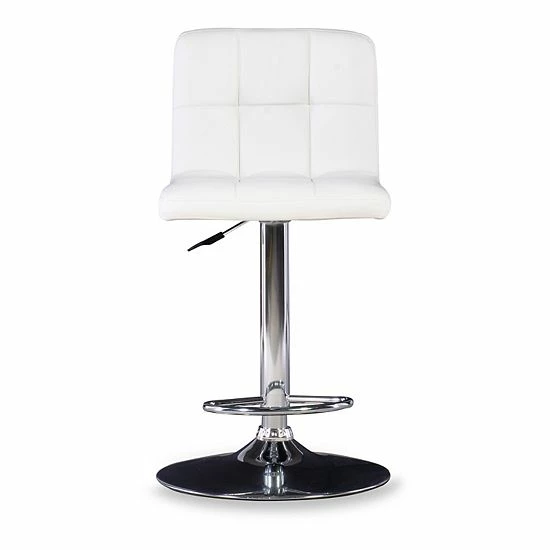 Linon Quilted Adjustable Bar Chair Black 5 Linon Quilted Adjustable Bar Chair Black - Image 5