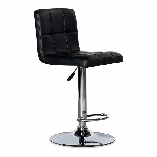 Linon Quilted Adjustable Bar Chair Black 13 Linon Quilted Adjustable Bar Chair Black - Image 13