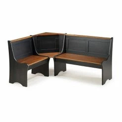 Linon Parkside Antique Nook Dining Table 3-Piece Set Graywash White -Linon Sales Store unnamed file 1447