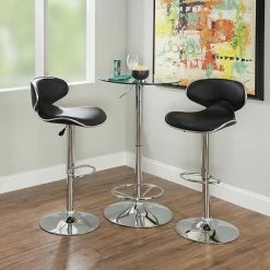 Linon Jenna Adjustable Pub Table & Stool 3-piece Set White Chrome 12 Linon Jenna Adjustable Pub Table & Stool 3-piece Set White Chrome -Linon Sales Store unnamed file 1456