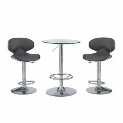 Linon Jenna Adjustable Pub Table & Stool 3-piece Set White Chrome 20 Linon Jenna Adjustable Pub Table & Stool 3-piece Set White Chrome -Linon Sales Store unnamed file 1464