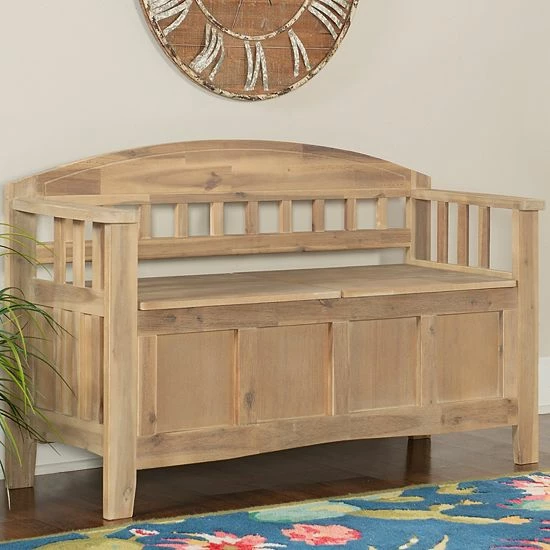 Linon Aria Storage Bench 2 Linon Aria Storage Bench - Image 2