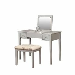 Linon Silver Butterfly Vanity And Stool -Linon Sales Store unnamed file 1507