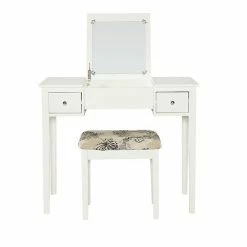 Linon Silver Butterfly Vanity And Stool -Linon Sales Store unnamed file 1509