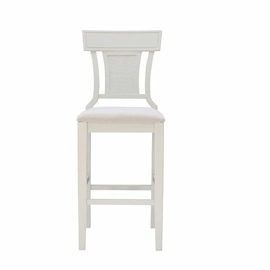 Linon Rylan Bar Stool Beige 3 Linon Rylan Bar Stool Beige - Image 3