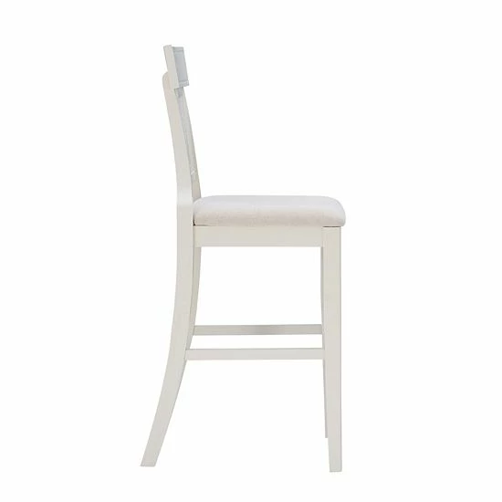 Linon Rylan Bar Stool Beige 4 Linon Rylan Bar Stool Beige - Image 4