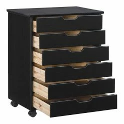 Linon Cary Wide 6-Drawer Rolling Storage Cart White Wash 15 Linon Cary Wide 6-Drawer Rolling Storage Cart White Wash -Linon Sales Store unnamed file 154