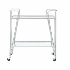Linon Mid-Century Modern Bar Cart Chrome 10 Linon Mid-Century Modern Bar Cart Chrome -Linon Sales Store unnamed file 1584