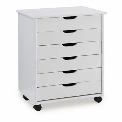 Linon Cary Wide 6-Drawer Rolling Storage Cart White Wash 22 Linon Cary Wide 6-Drawer Rolling Storage Cart White Wash -Linon Sales Store unnamed file 161