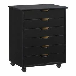 Linon Cary Wide 6-Drawer Rolling Storage Cart White Wash 25 Linon Cary Wide 6-Drawer Rolling Storage Cart White Wash -Linon Sales Store unnamed file 164