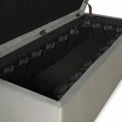 Linon Carmen Shoe Storage Ottoman Gray 8 Linon Carmen Shoe Storage Ottoman Gray -Linon Sales Store unnamed file 1649