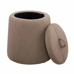Linon Patrick Storage Ottoman Gray Brown -Linon Sales Store unnamed file 1673