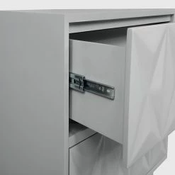 Linon Geometric Texture Nightstand End Table Gray 16 Linon Geometric Texture Nightstand End Table Gray -Linon Sales Store unnamed file 1685