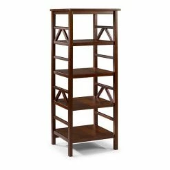 Linon Titian Bookshelf Rustic Gray