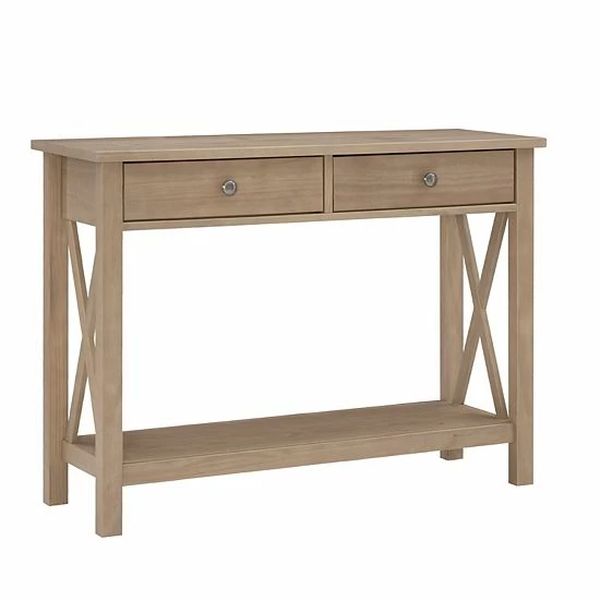 Linon Davis 2-Drawer Console Table Black 1 Linon Davis 2-Drawer Console Table Black