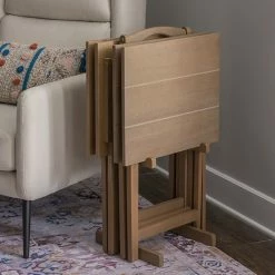 Alternative view of Linon TV Tray Table 5-piece Set