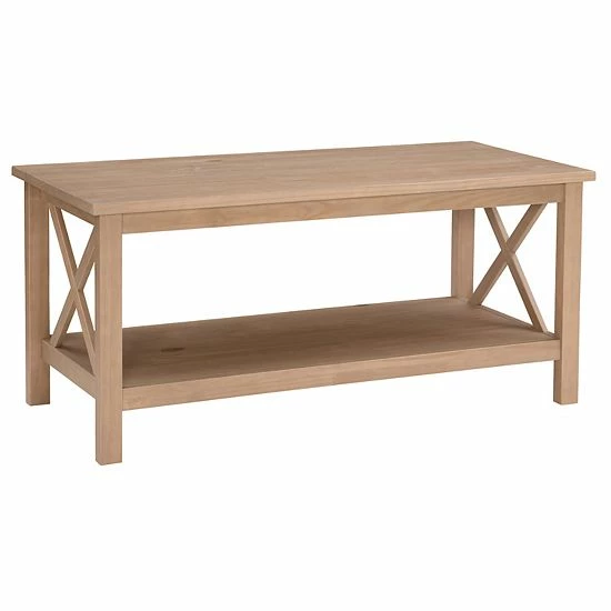 Linon Davis Coffee Table Antique White 1 Linon Davis Coffee Table Antique White