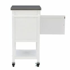 Linon Sydney Rolling Kitchen Cart Gray -Linon Sales Store unnamed file 1802