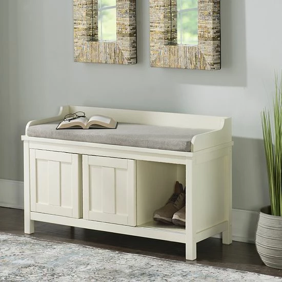 Linon Lakeville Storage Bench 2 Linon Lakeville Storage Bench - Image 2