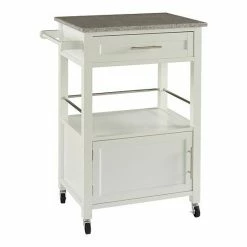 Linon Mitchel Granite Top Kitchen Cart