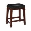 Linon Kennedy Counter Stool Gray Tweed
