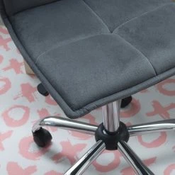 Linon Bristol Quilted Office Chair Gray 9 Linon Bristol Quilted Office Chair Gray -Linon Sales Store unnamed file 1912