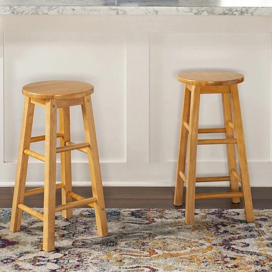 Linon Counter Stool 2 Linon Counter Stool - Image 2