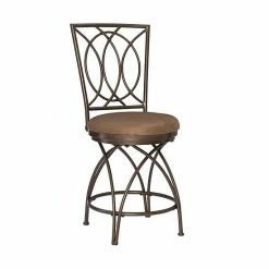 Linon Big And Tall Metal Crossed Legs Counter Stool