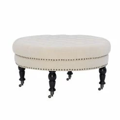 Linon Isabelle Round Tufted Ottoman Natural 10 Linon Isabelle Round Tufted Ottoman Natural -Linon Sales Store unnamed file 2024