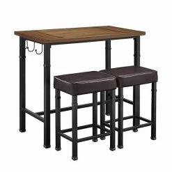 Linon Austin Pub Bar Table 3-piece Set