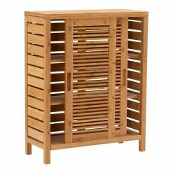 Linon Bracken Bamboo 2-Door Floor Storage Cabinet -Linon Sales Store unnamed file 2035