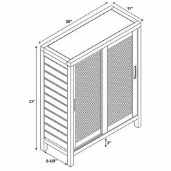 Linon Bracken Bamboo 2-Door Floor Storage Cabinet -Linon Sales Store unnamed file 2039