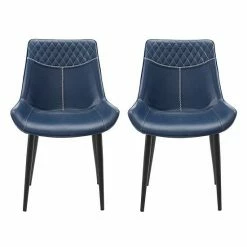Linon Edler Dining Chair 2-piece Set Blue Black -Linon Sales Store unnamed file 2077
