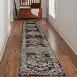 Alternative view of Linon Vintage Nain Rug Red Beige